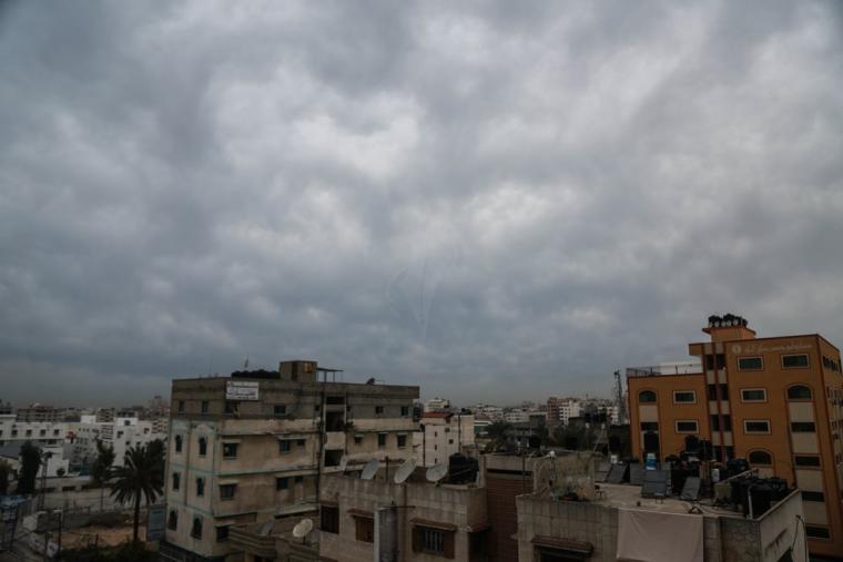 أجواء المنخفض في قطاع غزة