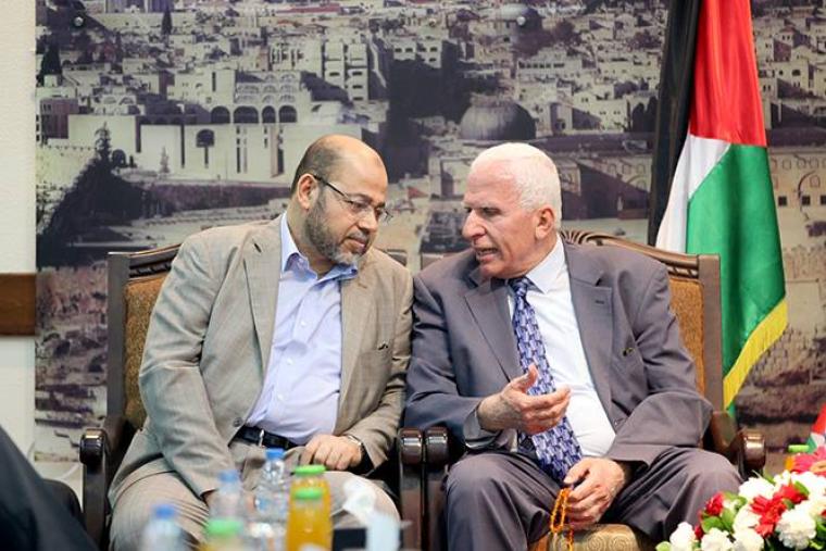 رئيسا وفد حماس وفتح للمصالحة الاحمد وأبو مرزوق