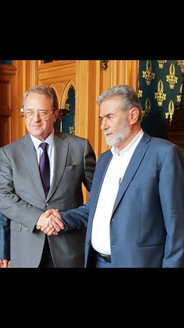 نائب الامين العام زياد النخالة يلتقي وزير الخارجية الروسي 