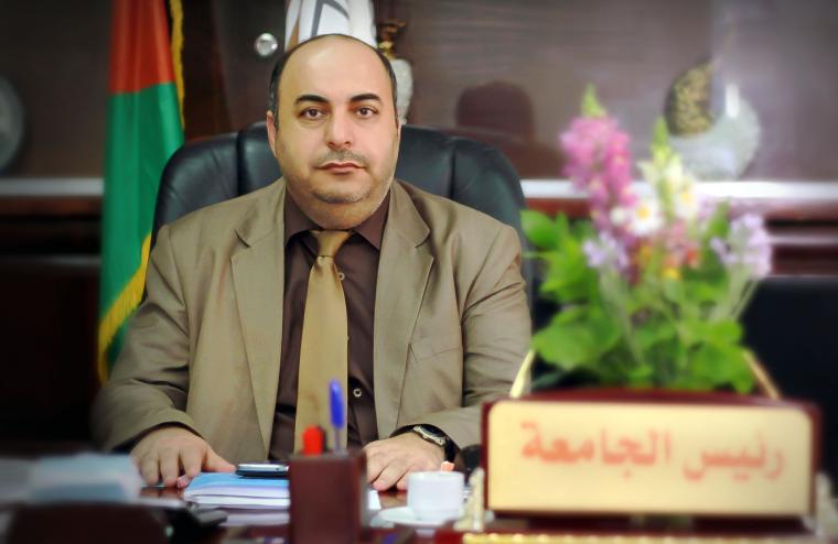 الدكتور عدنان الحجار رئيس جامعة الاسراء في غزة