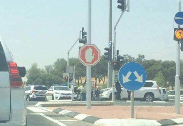 صورة من حاجز حوارة وقت وقوع الحدث
