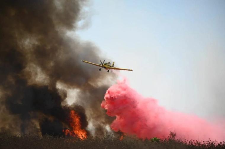 حرائق في غلاف غزة بسبب البالونات الحارقة