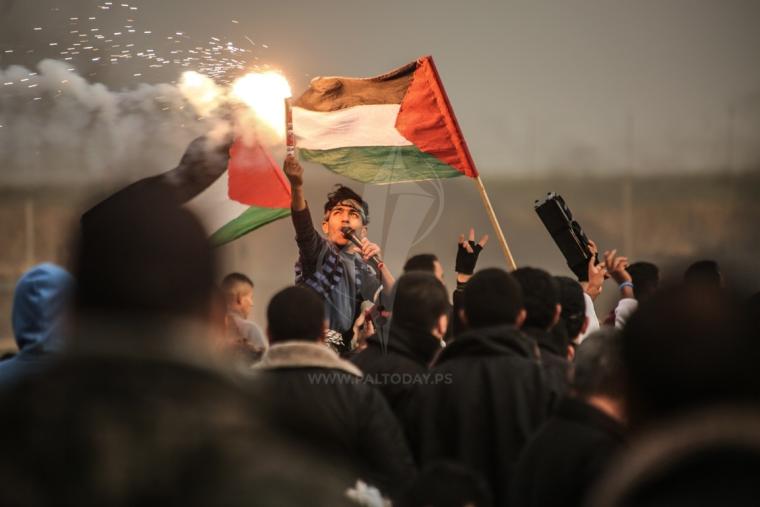 مسيرة العودة في منطقة ملكة شرق مدينة غزة ‫(43844133)‬ ‫‬.JPG