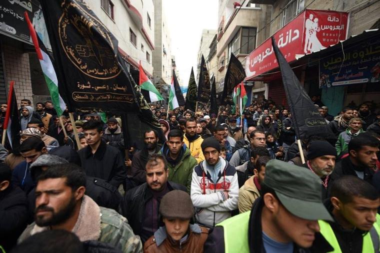 مسيرة للجهاد الاسلامي نصرة للقدس في رفح