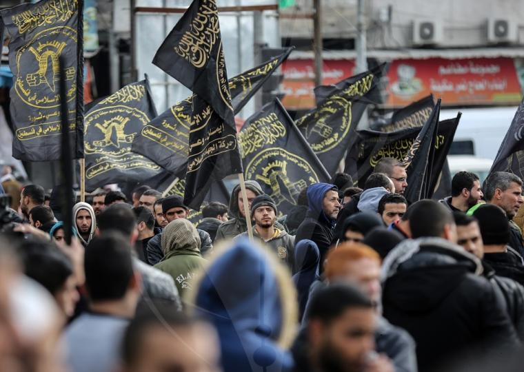 مسيرة لحركة الجهاد الاسلامي في غزة نصرة للقدس