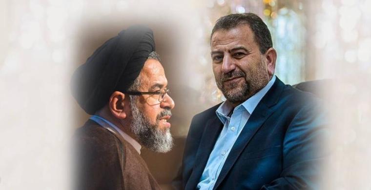 العاروري يلتقي وزير الأمن الإيراني