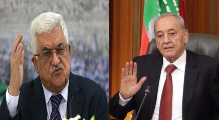 الرئيس اللبناني نبيه بري يهاتف الرئيس عباس
