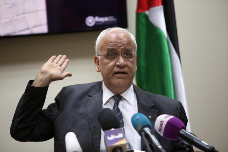  صائب عريقات امين سر اللجنة التنفيذية لمنظمة التحرير الفلسطينية