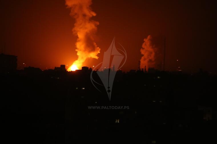 استهداف مرصدين للمقاومة شرق محافظة الوسطى لمدينة غزة