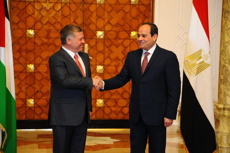العاهل الأردني عبد الله الثاني والرئيس المصري عبد الفتاح السيسي.JPG