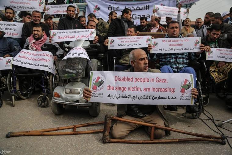 "ذوو إعاقة" في غزة يطالبون برفع الحصار