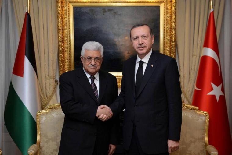 محمود عباس ورجب طيب اردوغان