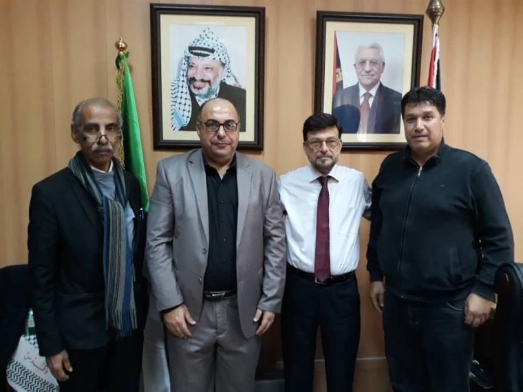 رئيس جامعة الإسراء د. عدنان الحجار يزور السفارة الفلسطينية في الجزائر