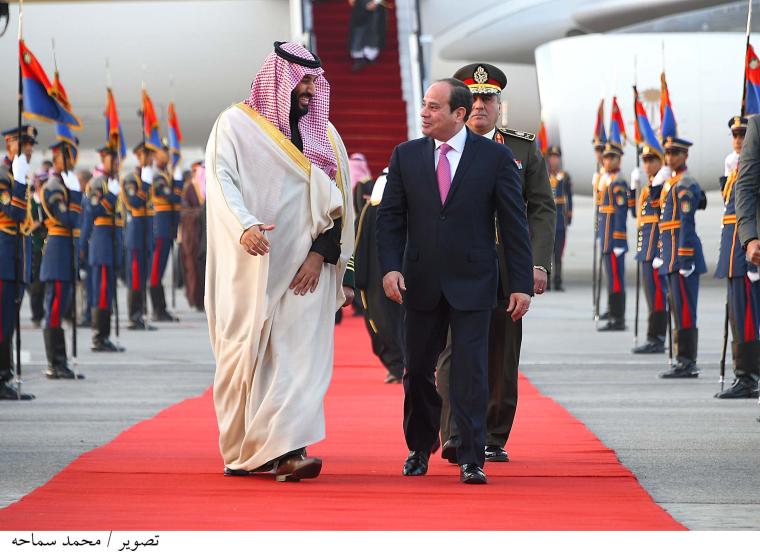 الرئيس المصري عبد الفتاح السيسي وولي العهد السعودي محمد بن سلمان