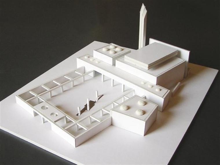 نموذج لبناء مسجد في أثينا