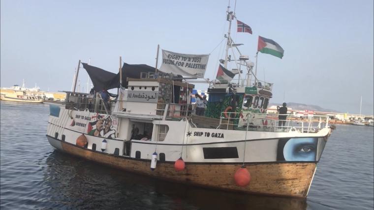 سفينة العودة ضمن اسطول كسر الحصار عن غزة