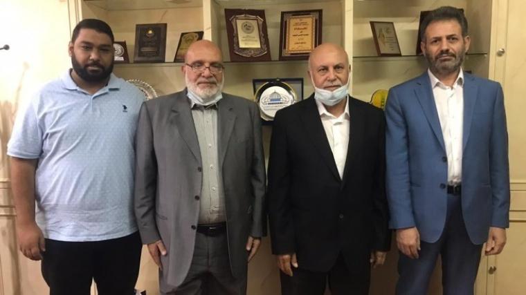 وفد الجهاد الاسلامي في زيارة لمؤسسة القدس الدولية في بيروت