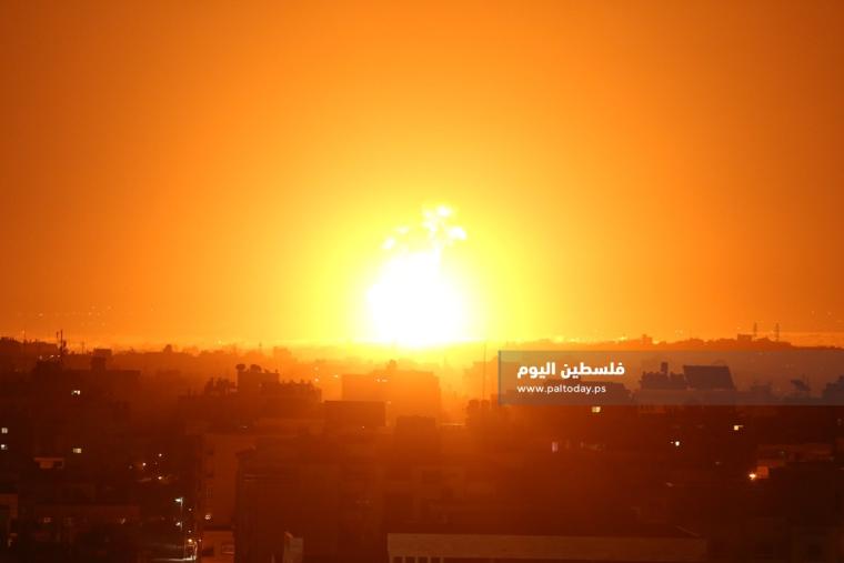 قصف إسرائيلي على غزة (ارشيف)