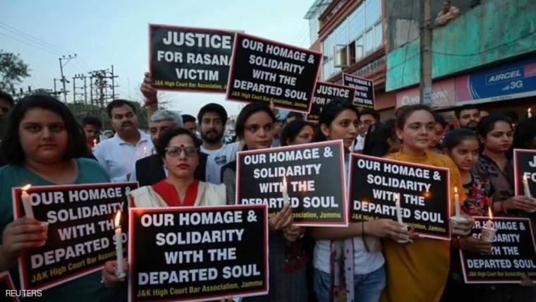 إحتجاجات في الهند للتضامن مع الضحية الاغتصاب