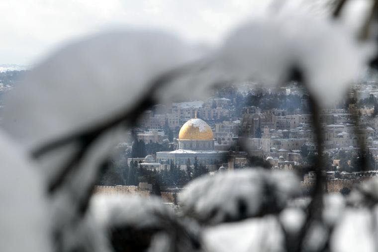 ثلوج في القدس