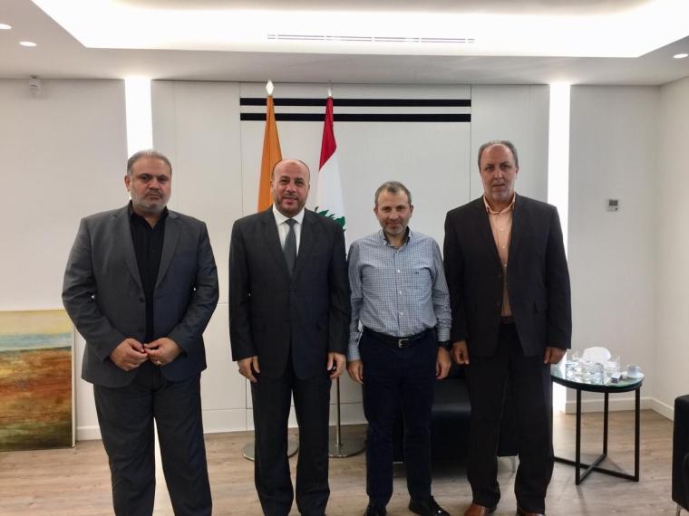 ممثل حماس في لبنان يزور رئيس التيار الوطني الحر 