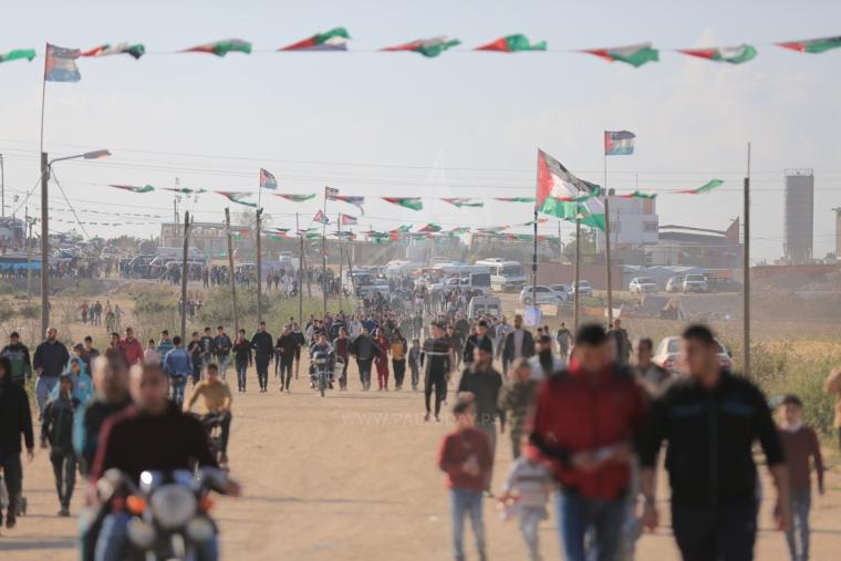  مسيرات العودة مخيم ملكة شرق مدينة غزة ‫(1)‬ ‫‬.JPG