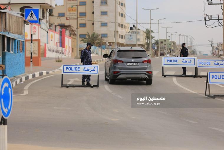 شرطة غزة  عند حواجز  (ارشيف) 