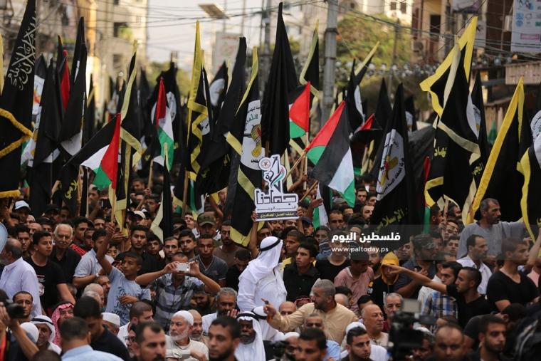 صورة من الانطلاقة الجهادية الـ32 لحركة الجهاد الاسلامي