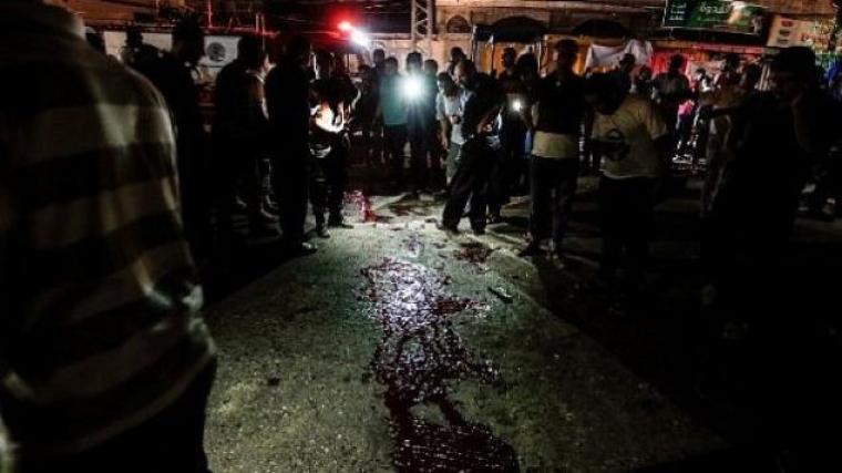 صورة من موقع تفجير حاجز الشرطة