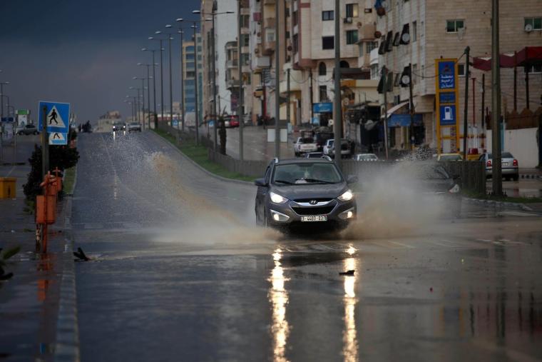 امطار في غزة