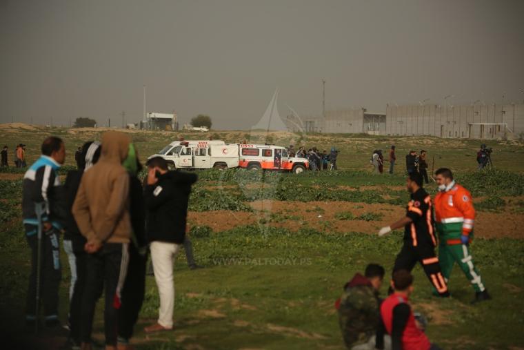 مسيرة العودة في منطقة ملكة شرق مدينة غزة ‫(43844147)‬ ‫‬.JPG