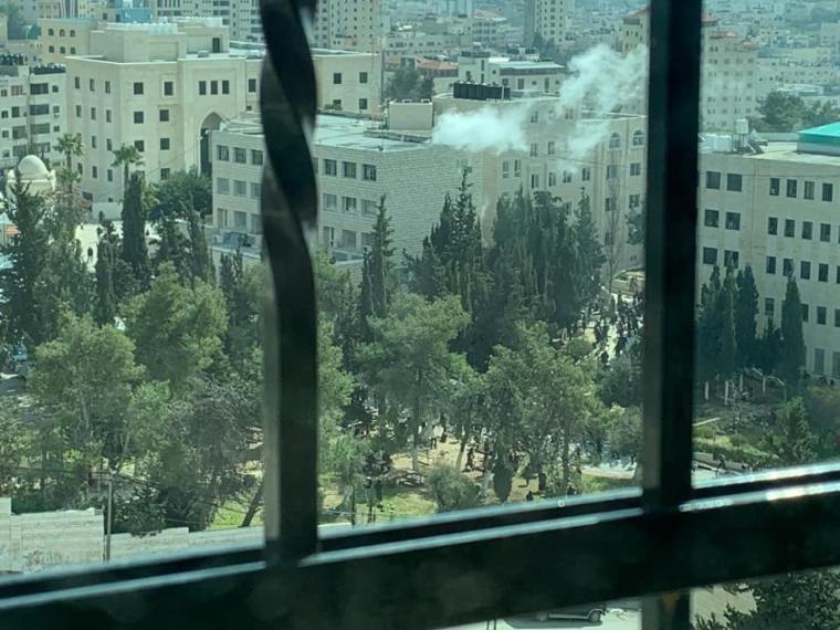 انفجار في جامعة الخليل