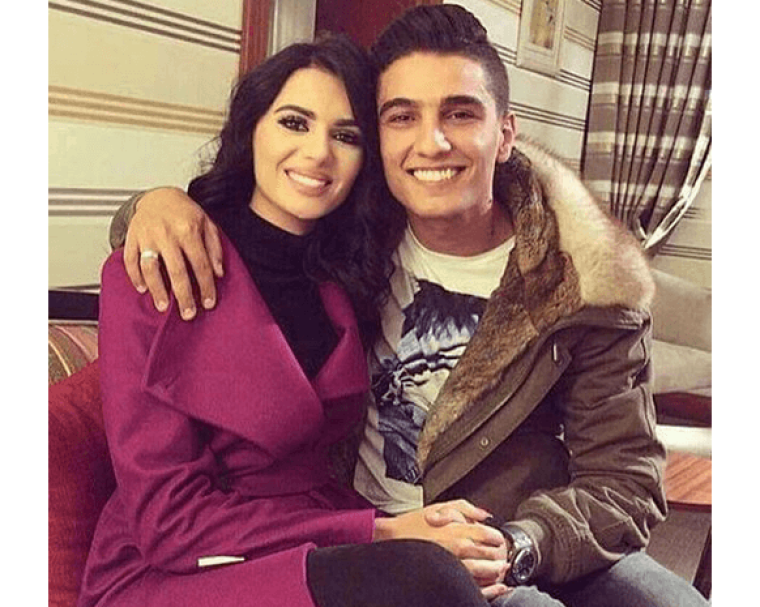 محمد عساف برفقة خطيبته السابقة الإعلامية لينا قيشاوي