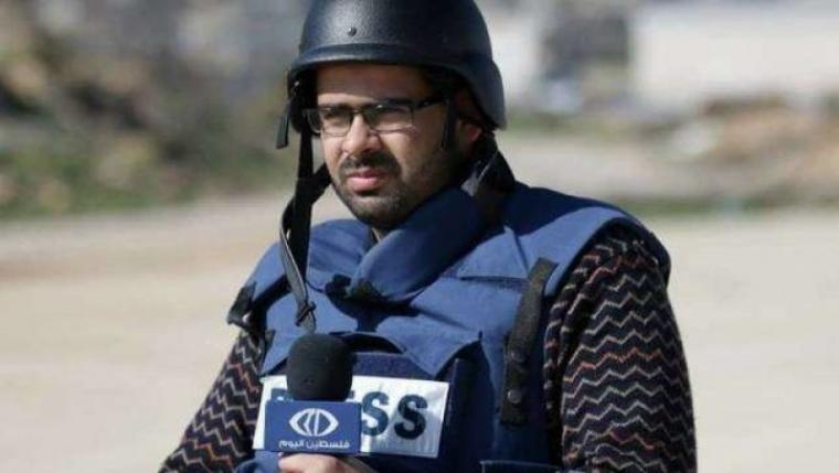 الصحفي جهاد بركات مراسل فضائية فلسطين اليوم