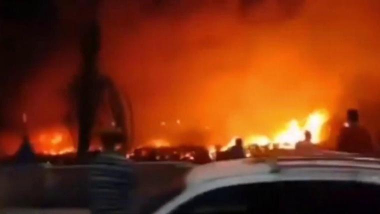 حريق قطار المنيا اليوم فى مصر