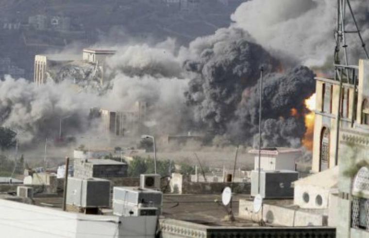 قصف في اليمن