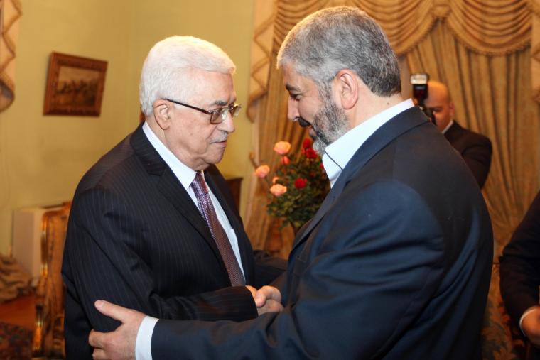 محمود عباس و خالد مشعل