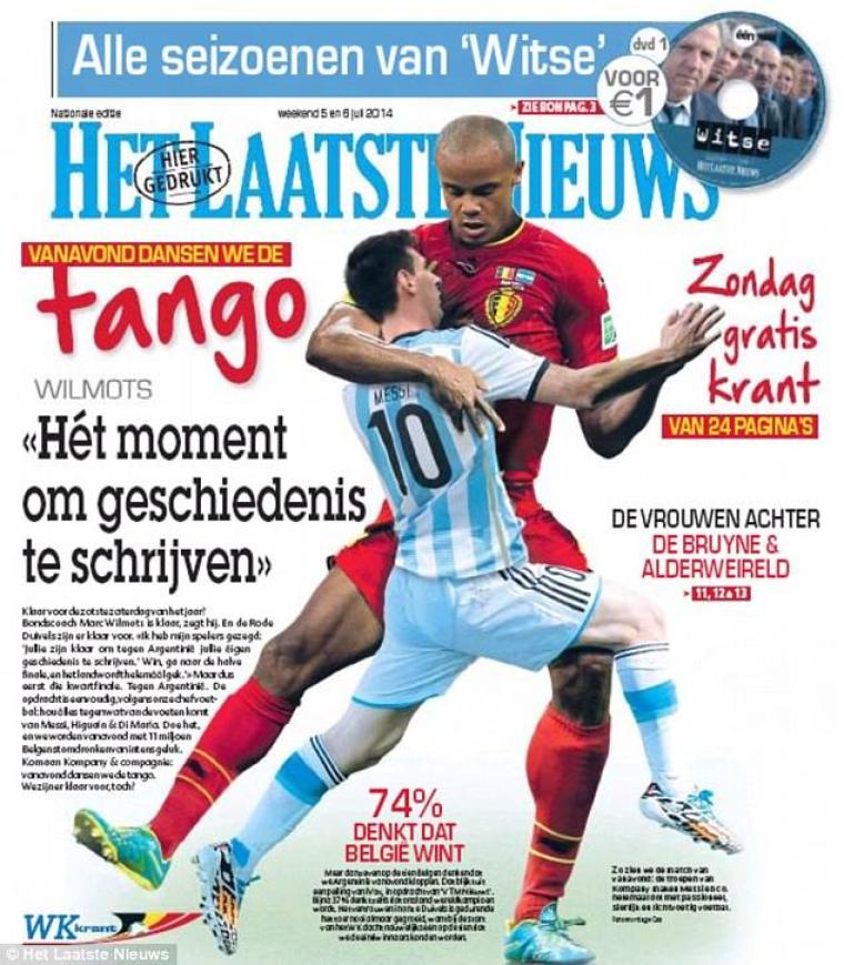 صحيفة بلجيكية: كومباني يرقص التانجو مع ميسي الليلة
