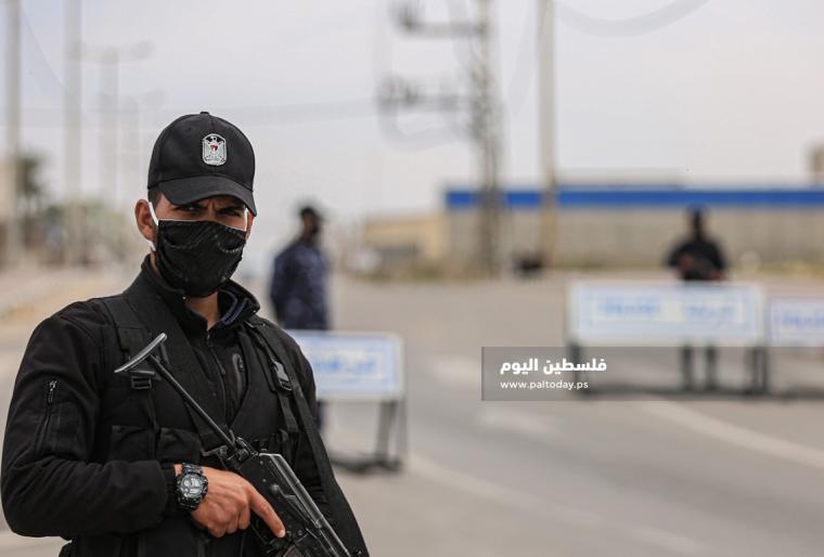 شرطة غزة  حواجز شرطة (7).JPG