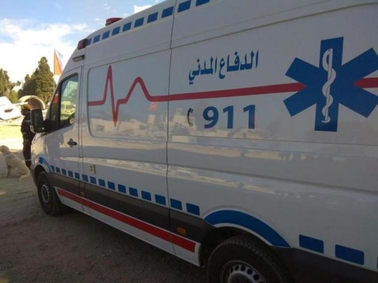 حادث الطريق الصحراوى اليوم الاردن