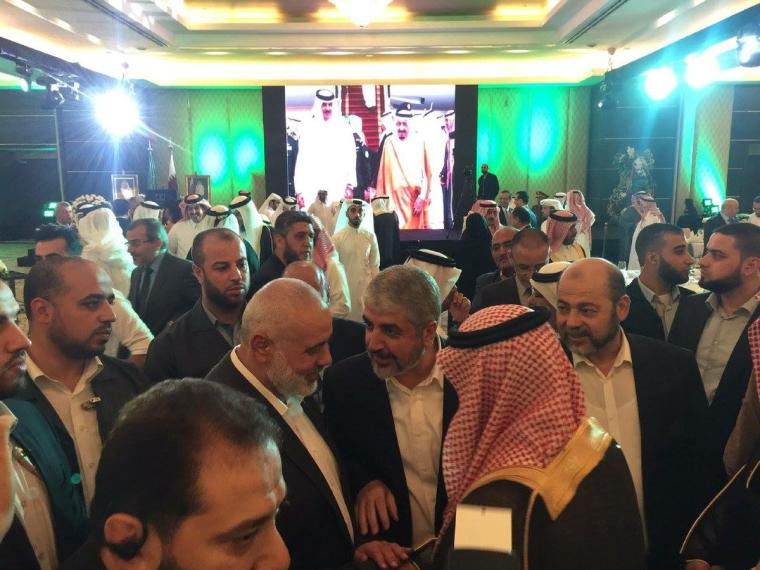 قادة حماس في السفارة السعودية في قطر