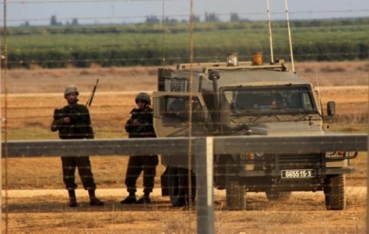 قوات جبش الاحتلال على حدود غزة 