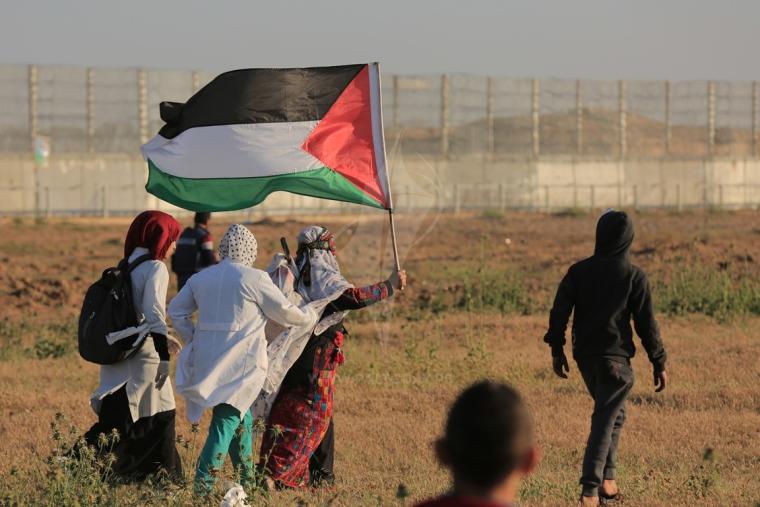  مسيرات العودة مخيم ملكة شرق مدينة غزة