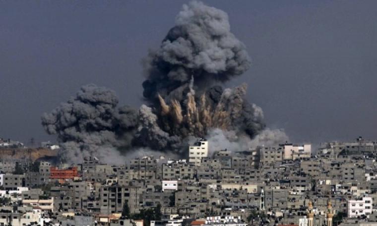 صورة من العداون الاسرائيلي على غزة سابقاً