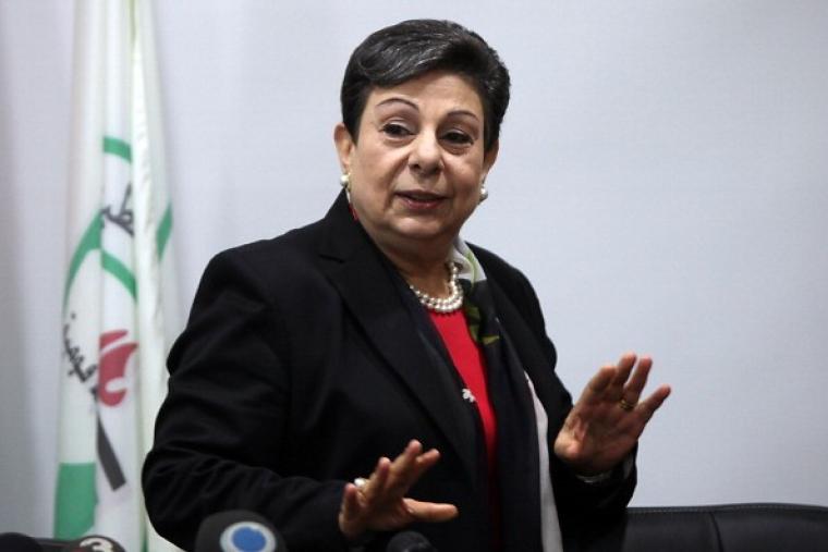 عشرواي تقدم استقالتها للرئيس عباس احتجاجا على عودة السلطة للتنسيق الامني