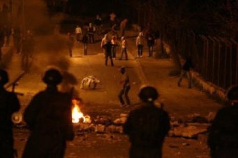 مواجهات بين المواطنين وجنود الاحتلال