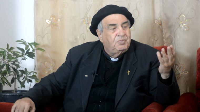 عضو الهيئة الإسلامية المسيحية لنصرة المقدسات، وراعي كنيسة اللاتين في غزة سابقا الأب مانويل مسلم