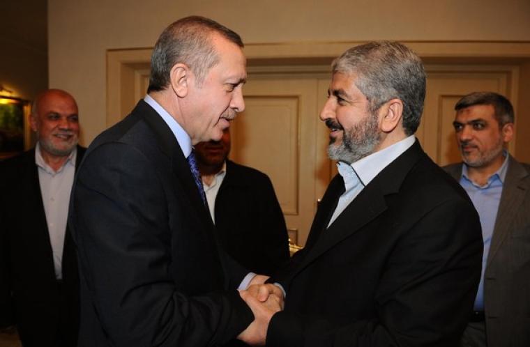 اردوغان يستقبل مشعل في انقرة