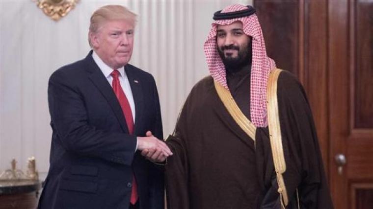 ولي العهد السعودي محمد بن سلمان والرئيس الامريكي دونالد ترامب