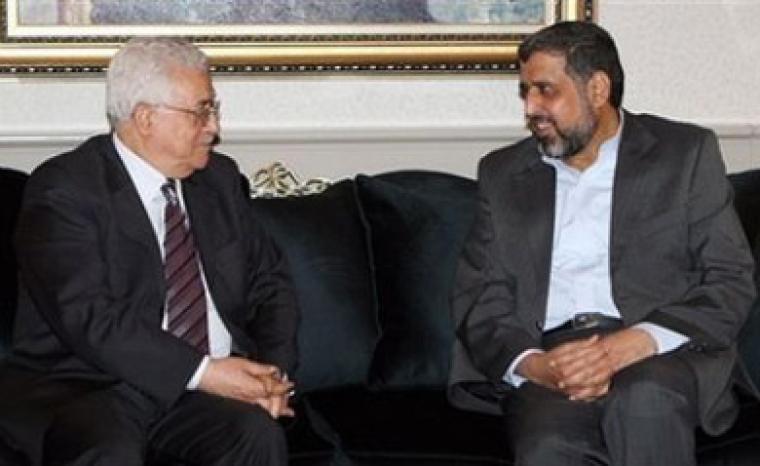 أمين عام الجهاد د. رمضان شلح يلتقي الرئيس عباس